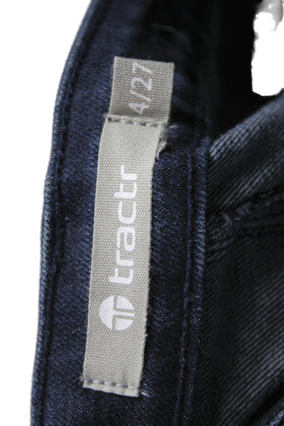 Tractr Womens Flared Jeans Blue Cotton Mid Rise Inseam 30 Size 27