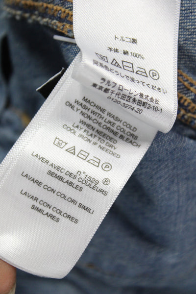 Polo Ralph Lauren Women Paperbag Jeans Blue Size 31