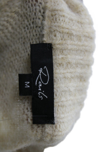 Rails Women Beige Floral Pullover Sweater Crew Neck Long Sleeve Size M
