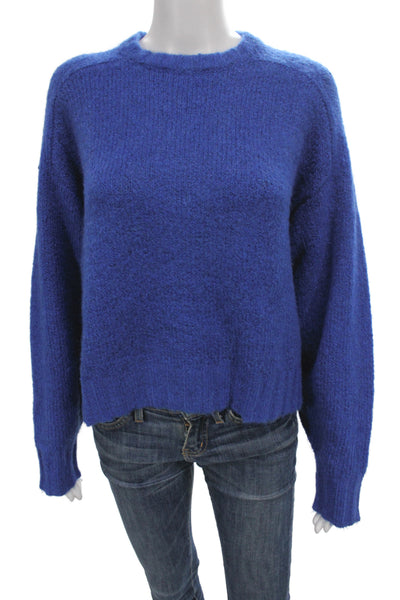 Pistola Womens Pullover Sweater Blue Crew Neck Long Sleeve Size M