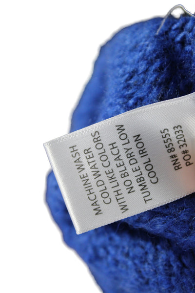 Pistola Womens Pullover Sweater Blue Crew Neck Long Sleeve Size M