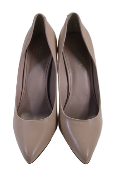 Charles by Charles David Womens Stiletto Pointed Toe Pumps Brown Leather Size 8