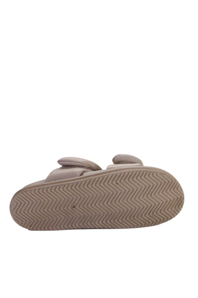 Alias Mae Womens Double Strap Leather Slide Sandals Beige Size 38