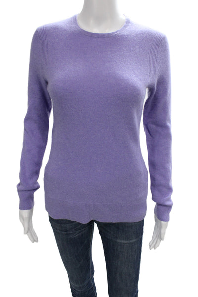 Saks Fifth Avenue Women Cashmere Pullover Sweater Purple Size XS