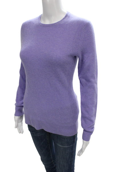 Saks Fifth Avenue Women Cashmere Pullover Sweater Purple Size XS