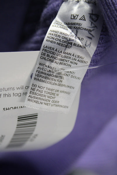 Saks Fifth Avenue Women Cashmere Pullover Sweater Purple Size XS