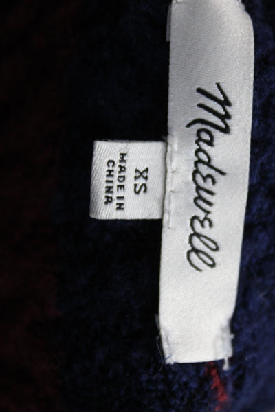 Madewell Womens Striped Short Sleeve Pullover Sweater Blue Size XS