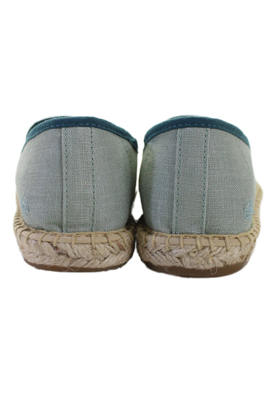 Soludos Womens Slide On Espadrille Flats Sea Green Size 7