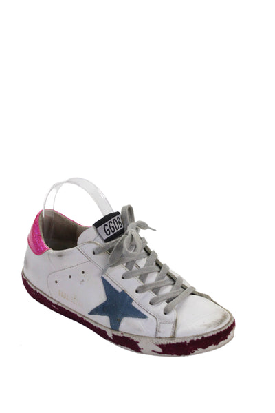 Golden Goose Deluxe Brand Womens Leather Superstar Sneakers White Size 37 7