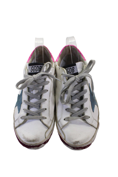 Golden Goose Deluxe Brand Womens Leather Superstar Sneakers White Size 37 7