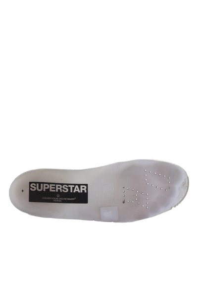 Golden Goose Deluxe Brand Womens Leather Superstar Sneakers White Size 37 7