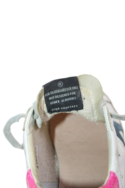 Golden Goose Deluxe Brand Womens Leather Superstar Sneakers White Size 37 7