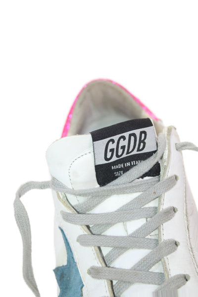Golden Goose Deluxe Brand Womens Leather Superstar Sneakers White Size 37 7