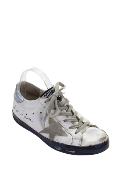 Golden Goose Deluxe Brand Womens Superstar Skate Sneakers White Size 37 7
