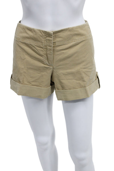Theory Womens Chino Shorts Beige Size 6
