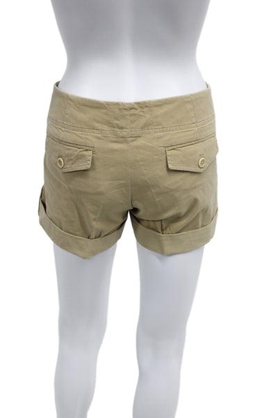 Theory Womens Chino Shorts Beige Size 6