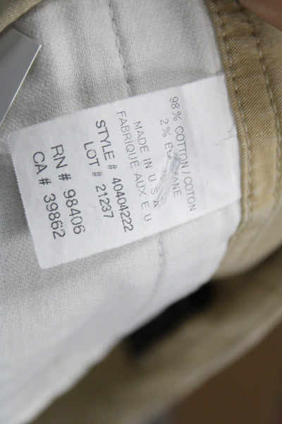 Theory Womens Chino Shorts Beige Size 6