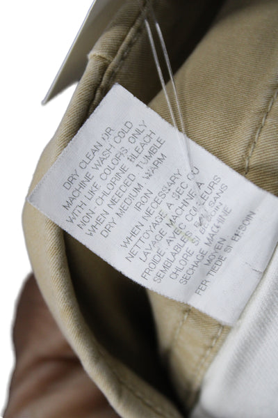 Theory Womens Chino Shorts Beige Size 6
