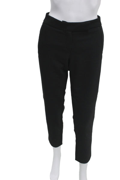 Maje Womens Ankle Pants Black Button Size 38