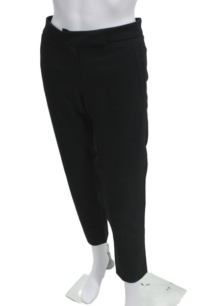 Maje Womens Ankle Pants Black Button Size 38
