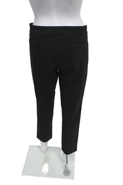 Maje Womens Ankle Pants Black Button Size 38