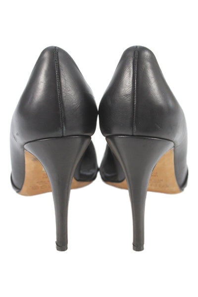 Vince Womens Leather Pointed Toe Stiletto High Heels Black Size 8