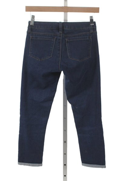 Tractr Womens Skinny Mid Rise Blue Cotton Jeans Button Fly Size 25