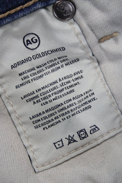 AG Adriano Goldschmied Womens Skinny Jeans Blue Cotton Size 25