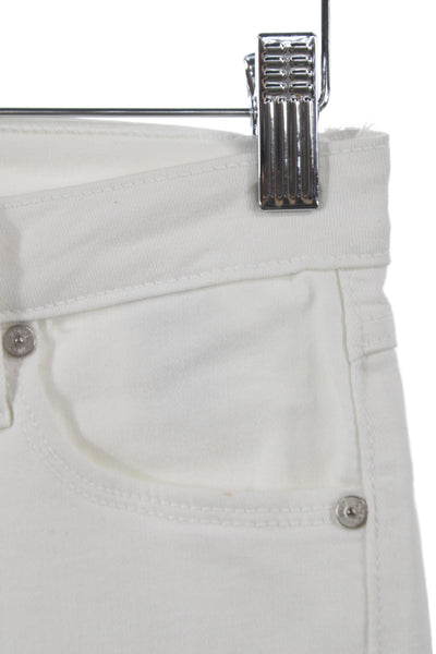 Just Black Womens Skinny White Jeans Size 25
