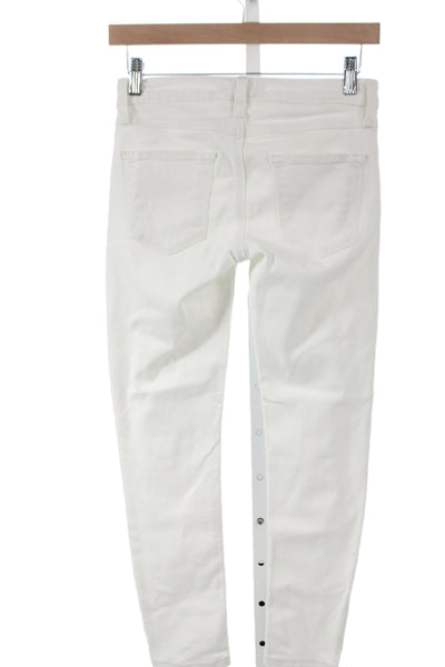 Just Black Womens Skinny White Jeans Size 25