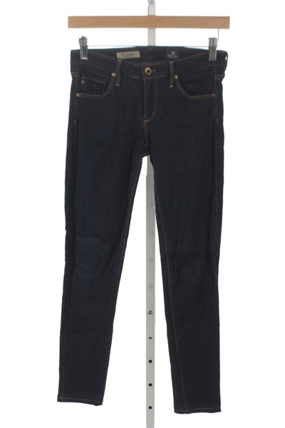 AG Adriano Goldschmied Womens Skinny Jeans Blue Cotton Low Rise Size 26