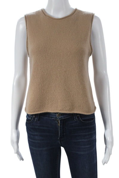 The Group Babaton Womens Beige Cashmere Sweater Vest Size XS