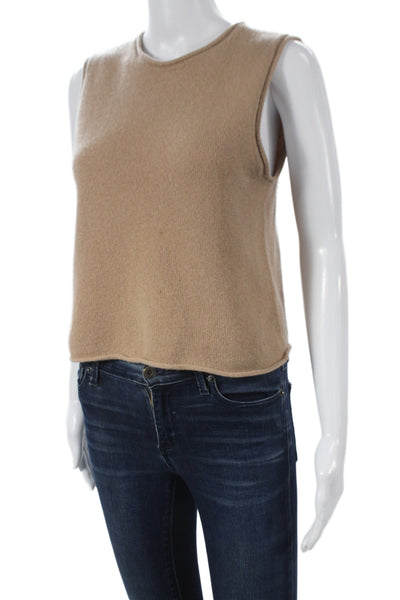 The Group Babaton Womens Beige Cashmere Sweater Vest Size XS