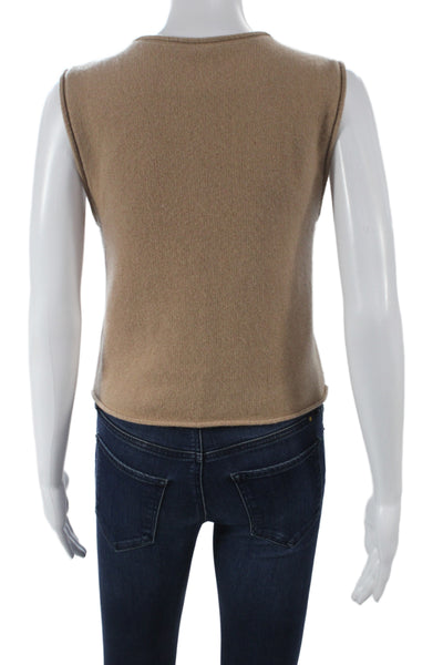 The Group Babaton Womens Beige Cashmere Sweater Vest Size XS