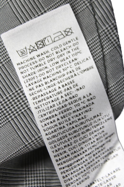 Ermenegildo Zegna Mens Chino Corduroy Pants Black Button Size 36