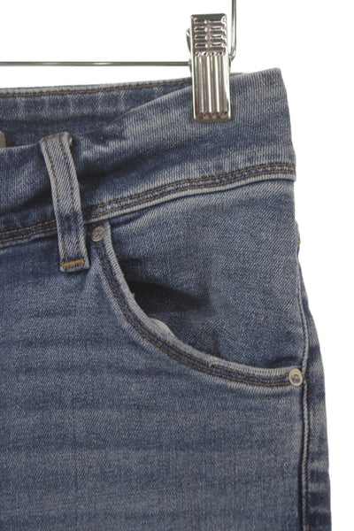 Hudson Womens Bootcut Jeans Blue Mid-Rise Button Size 25