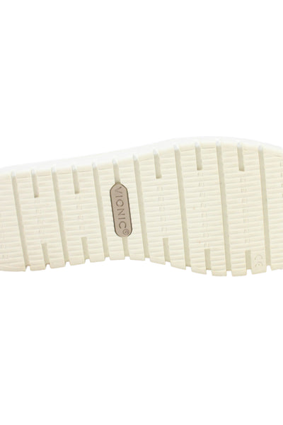 Vionic Women's Leather Rubber Sole Slip-On Loafers Shoes Cream Size 10