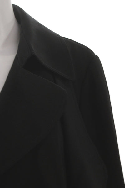 Theory Womens Basic Jacket Black Long Sleeve Open Front Size M