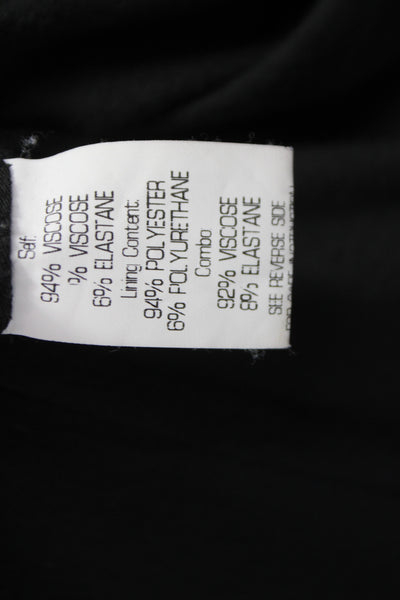 Theory Women Black Viscose Kimono Jacket Zip Long Sleeve Size M
