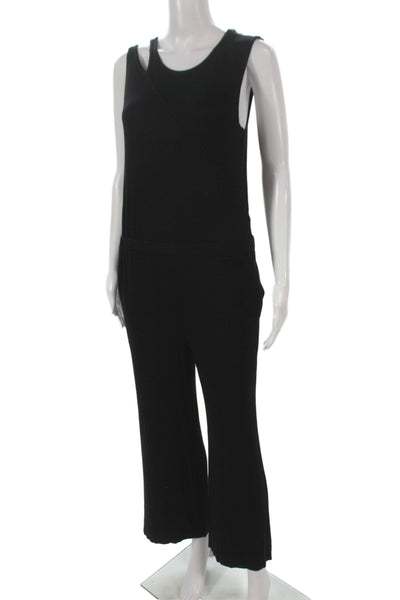 Terez Womens Black Sleeveless Jumpsuit Modal Size XS