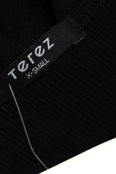 Terez Womens Black Sleeveless Jumpsuit Modal Size XS