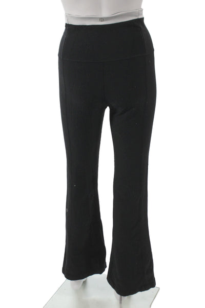 Lululemon Womens Compression Pants Black Cotton Athleisure Size 4