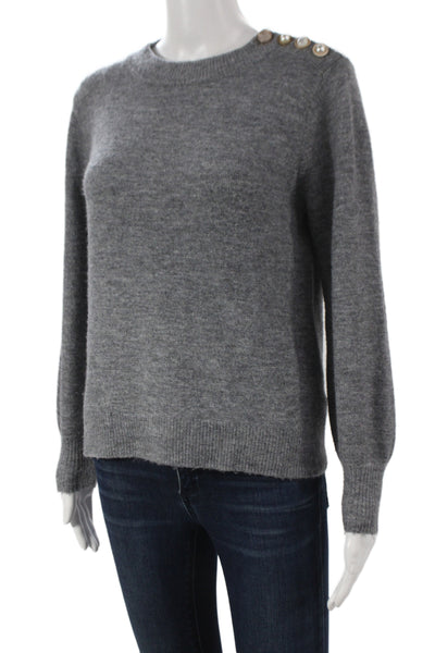 Heartloom Womens Pullover Sweater Gray Crew Neck Long Sleeve Size XS