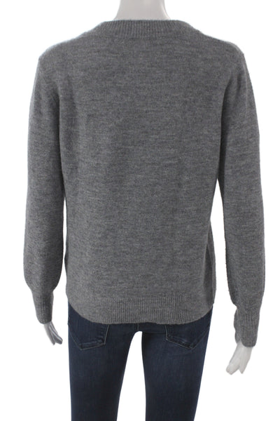 Heartloom Womens Pullover Sweater Gray Crew Neck Long Sleeve Size XS