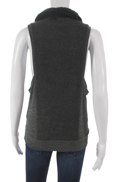 Alo Yoga Womens Pullover Cowl Neck Sleeveless Tank Gray Size S