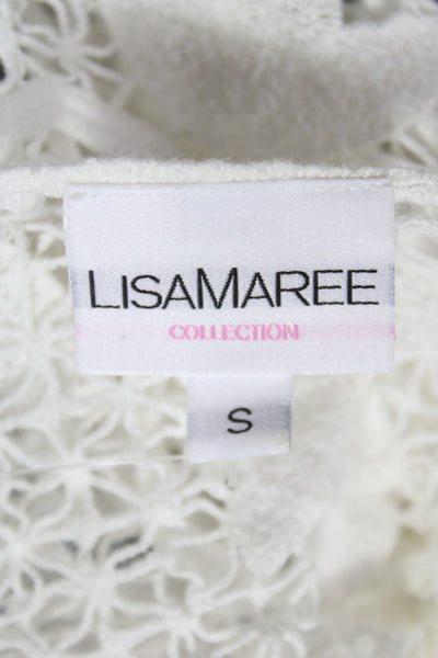 Lisa Maree Collection Women Camisole Off Shoulder White Cotton Size S