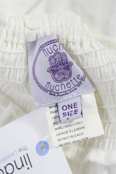 Muche Et Muchette Womens White Boho Mini Skirt Polyester Size One Size
