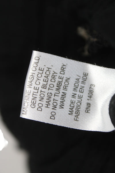 Love Shack Fancy Womens Mini Skirt Black 100% Cotton Boho Size 1