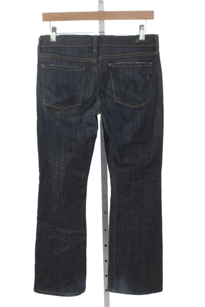 Citizens of Humanity Womens Bootcut Jeans Blue Button Size 27