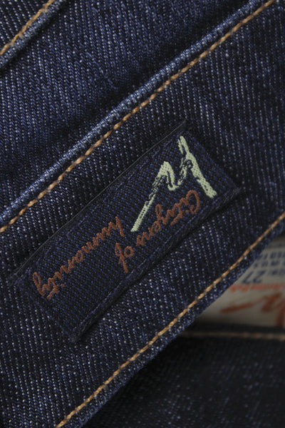 Citizens of Humanity Womens Bootcut Jeans Blue Button Size 27